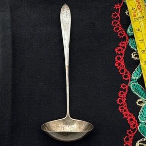 Vintage 5” Sterling Silver Ladle with Monogram possibly an H  (mlb)